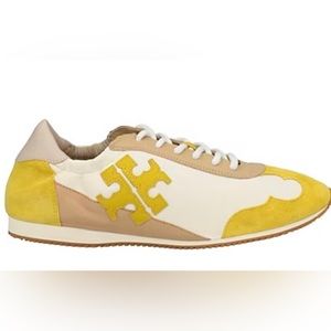 Tory Burch sneakers- size 10 mustard, TTS. Worn twice.